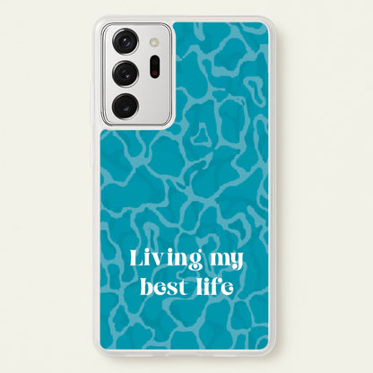 Living My Best Life Water Pattern  - Hot Girl Summer Phone Case for Galaxy Note 20 Ultra