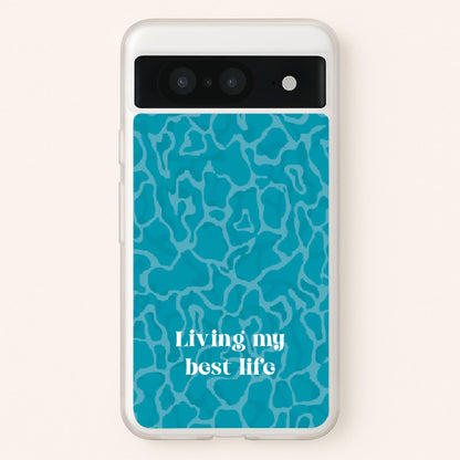 Living My Best Life Water Pattern  - Hot Girl Summer Phone Case for Google Pixel 8