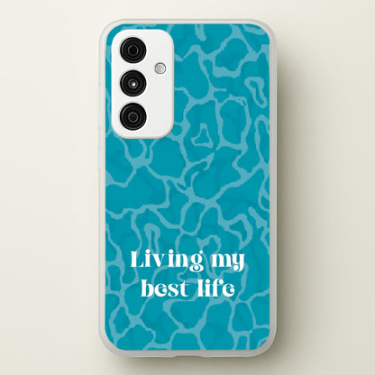 Living My Best Life Water Pattern  - Hot Girl Summer Phone Case for Galaxy A35