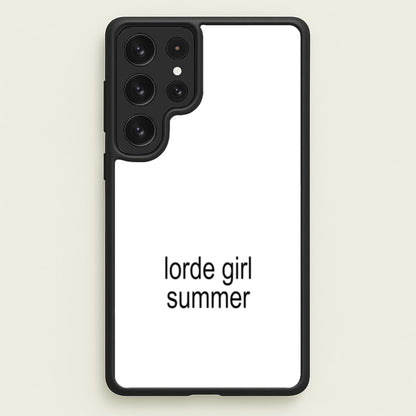 Lorde Girl Summer  - Hot Girl Summer Phone Case for Galaxy S23 Ultra