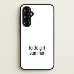 Lorde Girl Summer  - Hot Girl Summer Phone Case for Galaxy A54