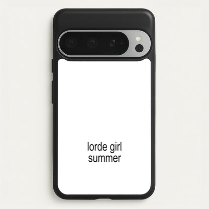 Lorde Girl Summer  - Hot Girl Summer Phone Case for Google Pixel 9 Pro XL