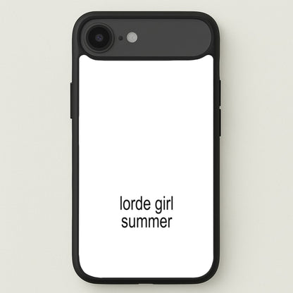 Lorde Girl Summer Phone Case for iPhone 17 Air