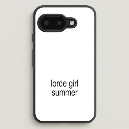 Lorde Girl Summer  - Hot Girl Summer Phone Case for Google Pixel 9a