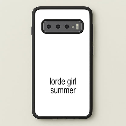 Lorde Girl Summer  - Hot Girl Summer Phone Case for Galaxy S10 Plus