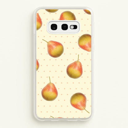 Pears And Polka Dots Pattern  - Hot Girl Summer Phone Case for Galaxy S10e