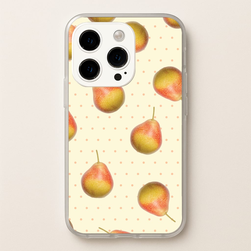 Pears And Polka Dots Pattern  - Hot Girl Summer Phone Case for iPhone 15 Pro Max