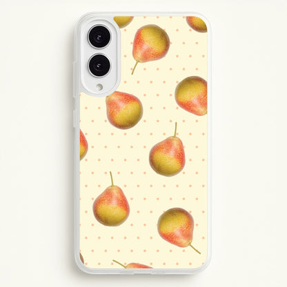 Pears And Polka Dots Pattern  - Hot Girl Summer Phone Case for Galaxy S25 Edge