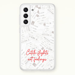 Catch Flights Not Feelings Collage  - Hot Girl Summer Phone Case for Galaxy S22 Plus