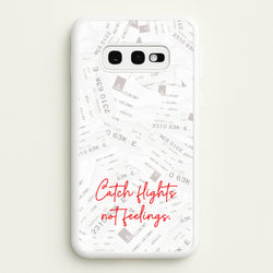 Catch Flights Not Feelings Collage  - Hot Girl Summer Phone Case for Galaxy S10e