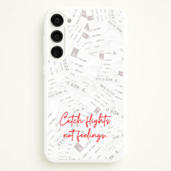 Catch Flights Not Feelings Collage  - Hot Girl Summer Phone Case for Galaxy S23
