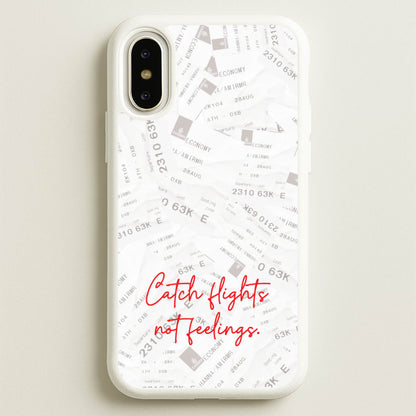 Catch Flights Not Feelings Collage  - Hot Girl Summer Phone Case for iPhone X / XS