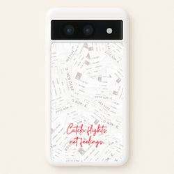 Catch Flights Not Feelings Collage  - Hot Girl Summer Phone Case for Google Pixel 8a