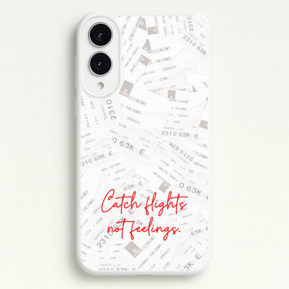 Catch Flights Not Feelings Collage  - Hot Girl Summer Phone Case for Galaxy S25 Edge