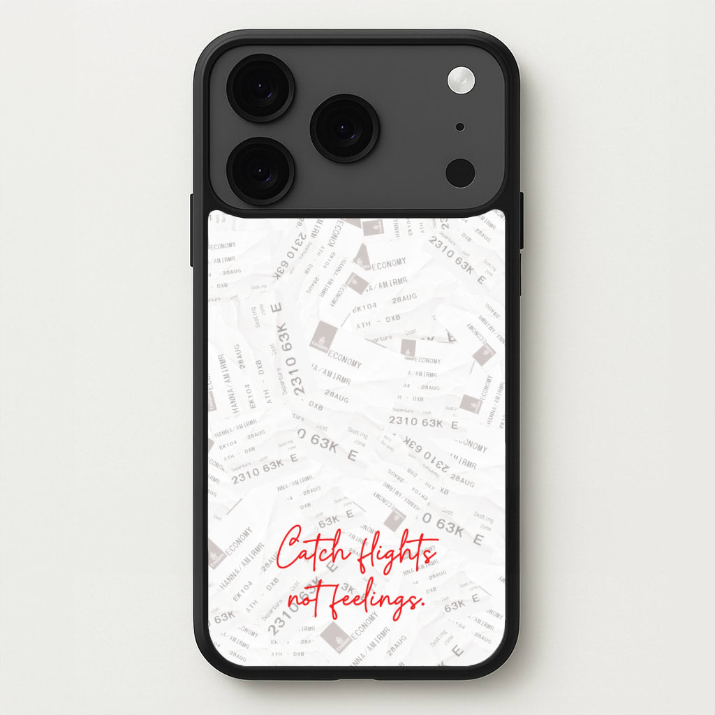 Catch Flights Not Feelings Collage Phone Case for iPhone 17 Pro Max