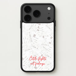 Catch Flights Not Feelings Collage Phone Case for iPhone 17 Pro Max