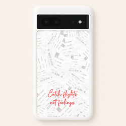 Catch Flights Not Feelings Collage  - Hot Girl Summer Phone Case for Google Pixel 7