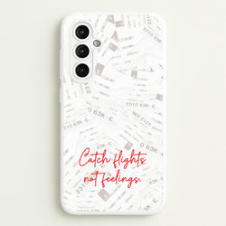 Catch Flights Not Feelings Collage  - Hot Girl Summer Phone Case for Galaxy A14