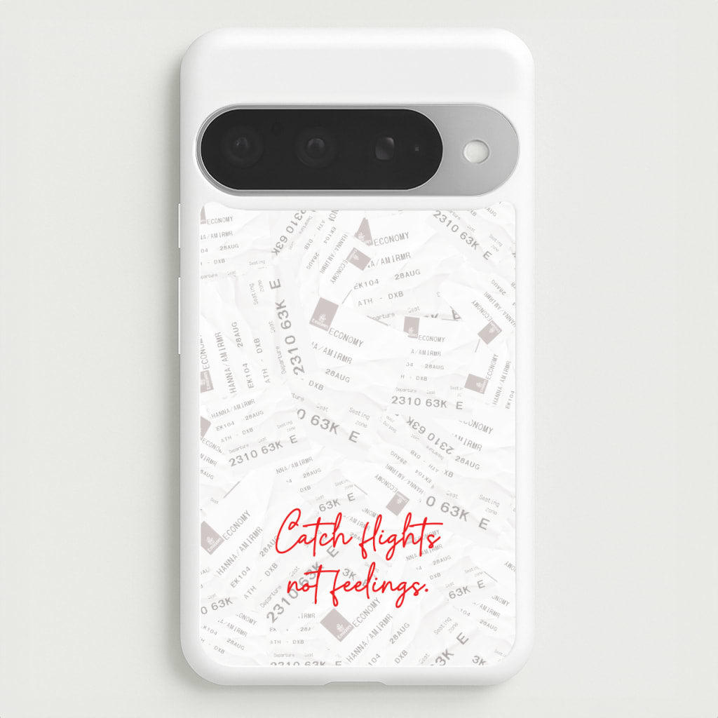 Catch Flights Not Feelings Collage Phone Case for Google Pixel 10 Pro XL