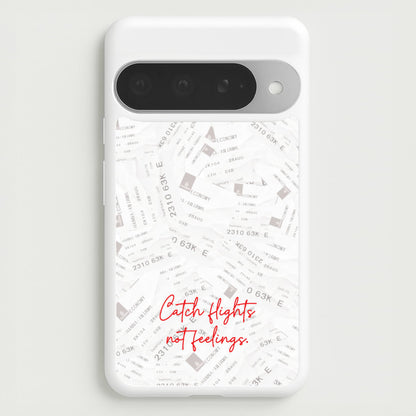 Catch Flights Not Feelings Collage Phone Case for Google Pixel 10 Pro XL