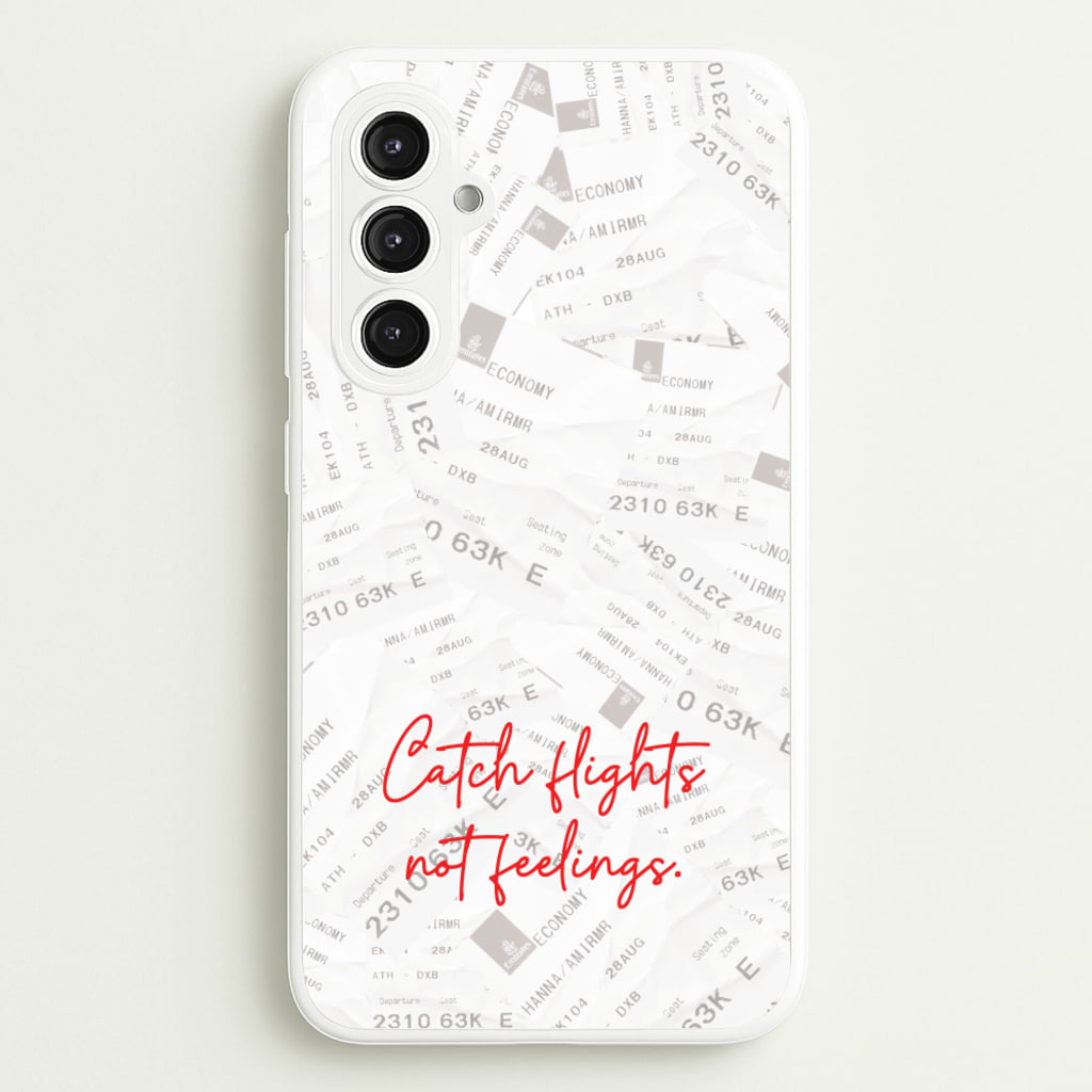 Catch Flights Not Feelings Collage  - Hot Girl Summer Phone Case for Galaxy S23FE
