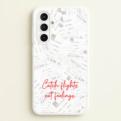 Catch Flights Not Feelings Collage  - Hot Girl Summer Phone Case for Galaxy A16