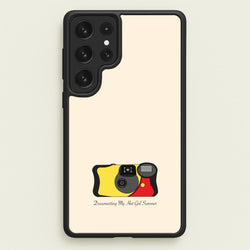 Documenting My Hot Girl Summer Camera  - Hot Girl Summer Phone Case for Galaxy S22 Ultra