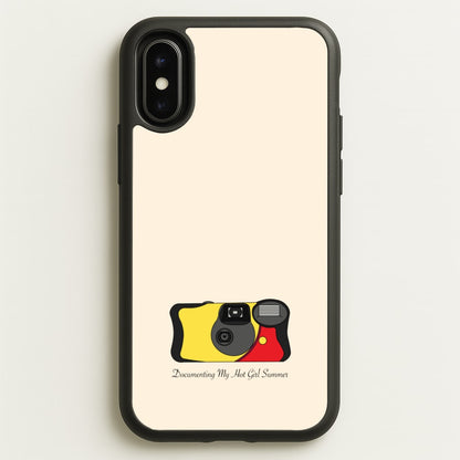 Documenting My Hot Girl Summer Camera  - Hot Girl Summer Phone Case for iPhone X / XS