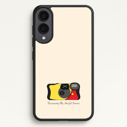 Documenting My Hot Girl Summer Camera  - Hot Girl Summer Phone Case for Galaxy S25 Edge