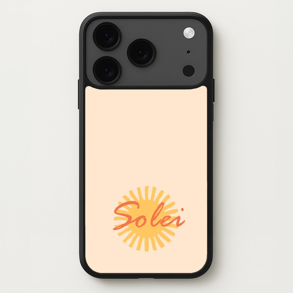 Abstract Sun Solei Phone Case for iPhone 17 Pro