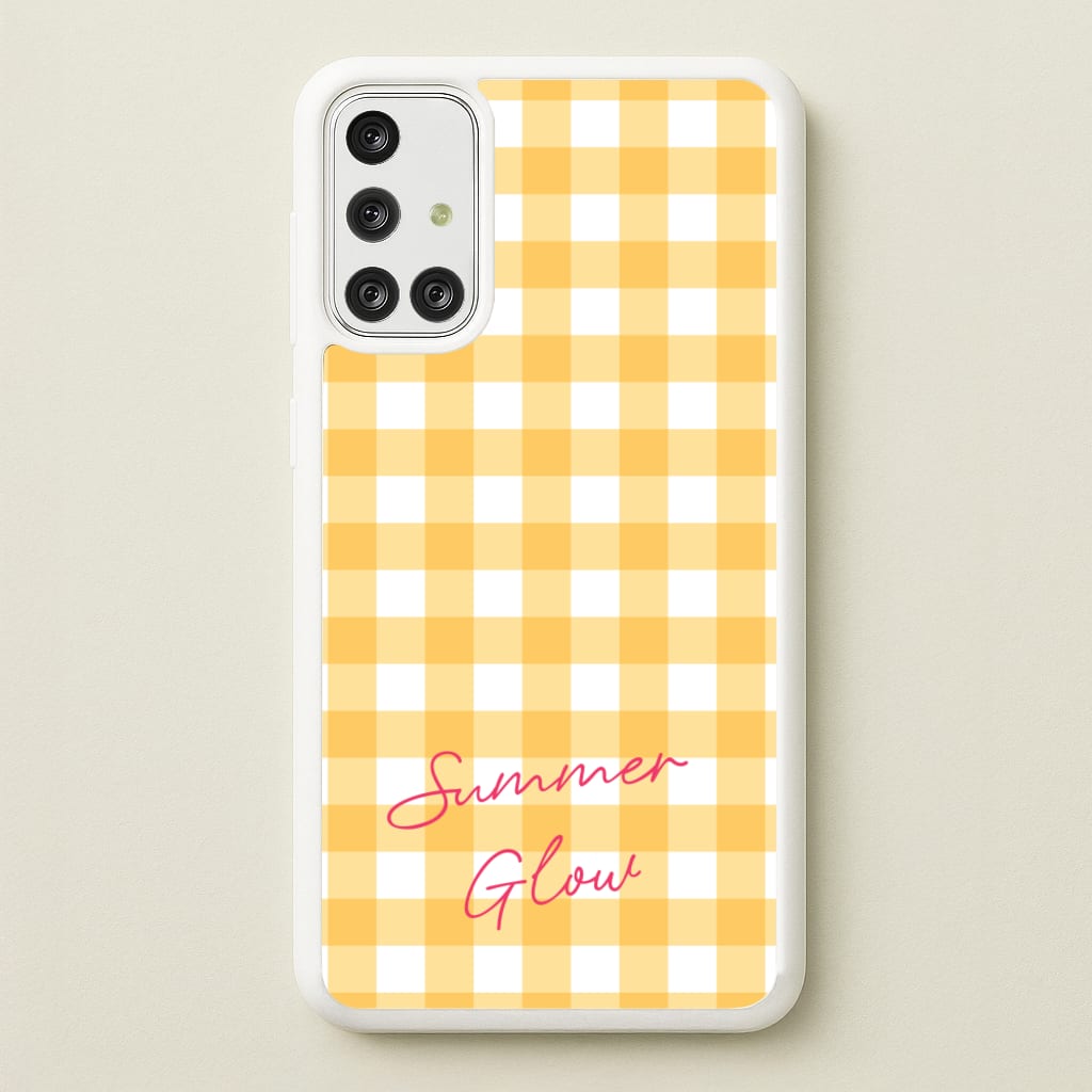 Tartan Summer Glow  - Hot Girl Summer Phone Case for Galaxy A71