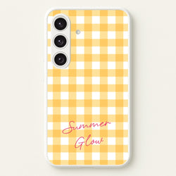 Tartan Summer Glow  - Hot Girl Summer Phone Case for Galaxy S25 Plus