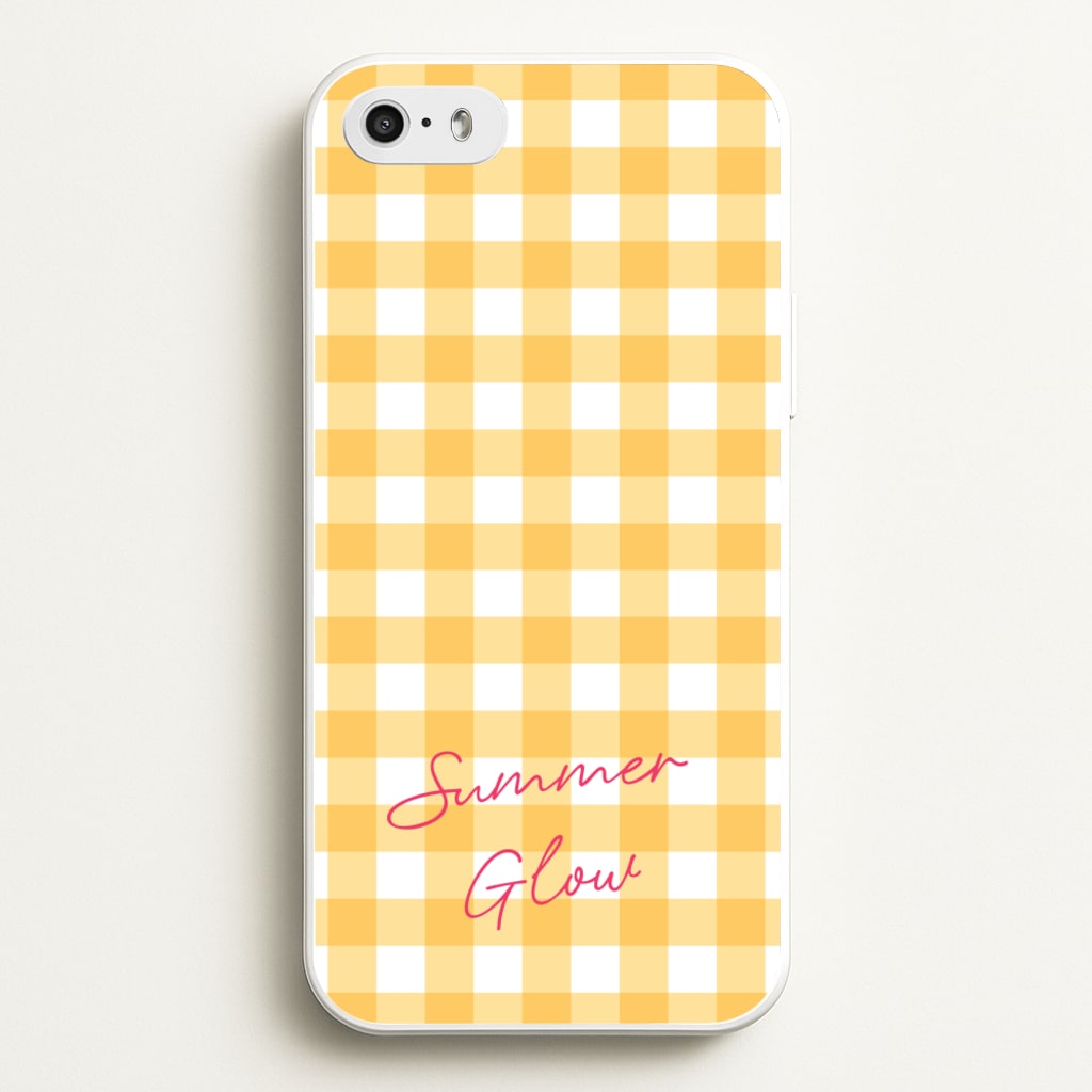 Tartan Summer Glow  - Hot Girl Summer Phone Case for iPhone 5 / 5s / SE 2016