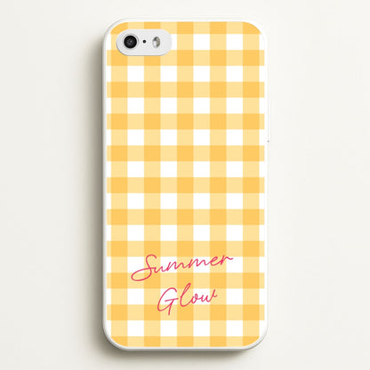 Tartan Summer Glow  - Hot Girl Summer Phone Case for iPhone 5 / 5s / SE 2016