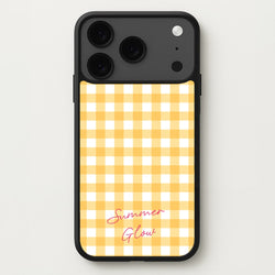 Tartan Summer Glow Phone Case for iPhone 17 Pro Max