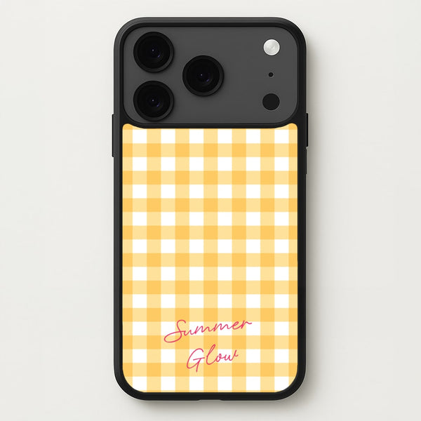 Tartan Summer Glow Phone Case for iPhone 17 Pro Max