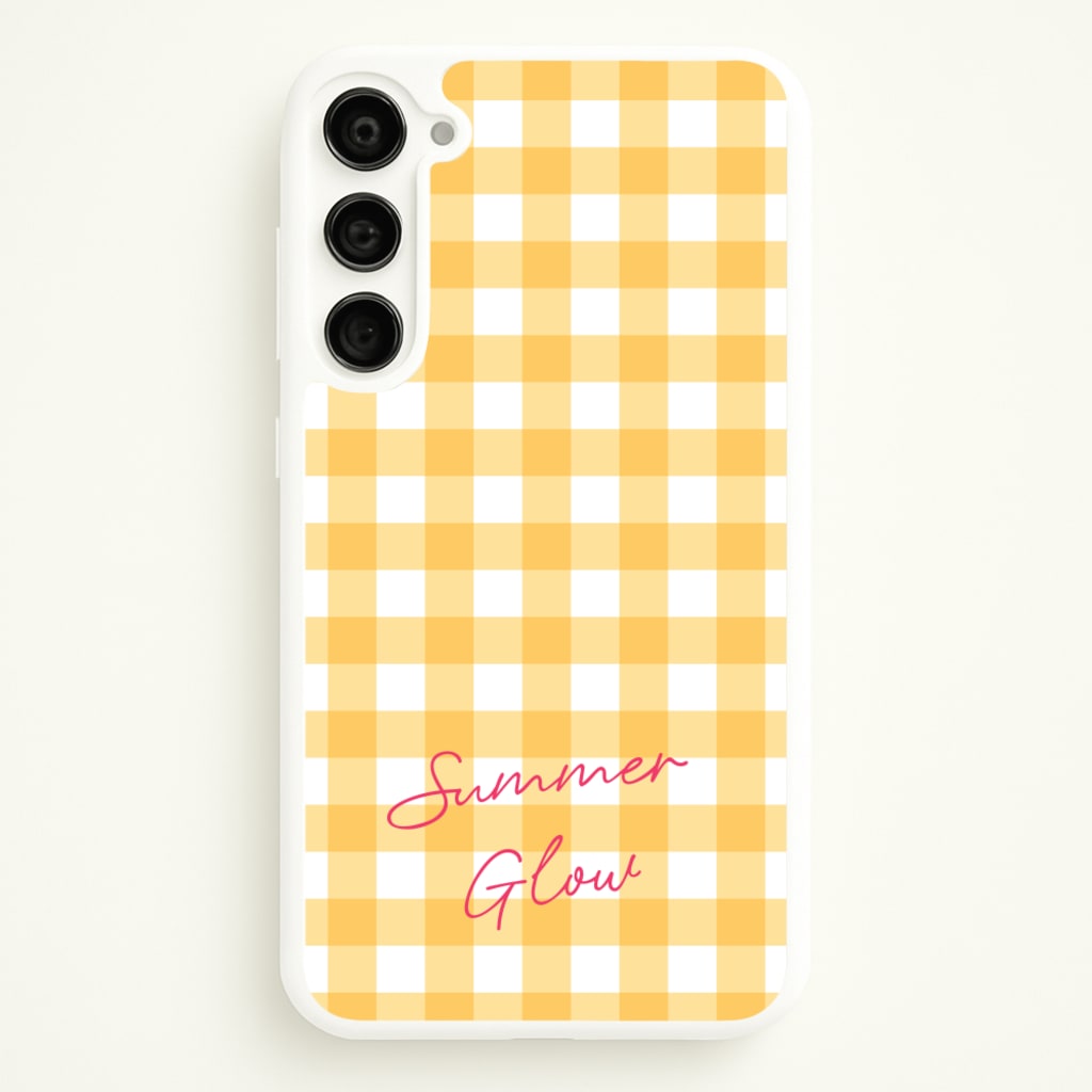 Tartan Summer Glow  - Hot Girl Summer Phone Case for Galaxy S23