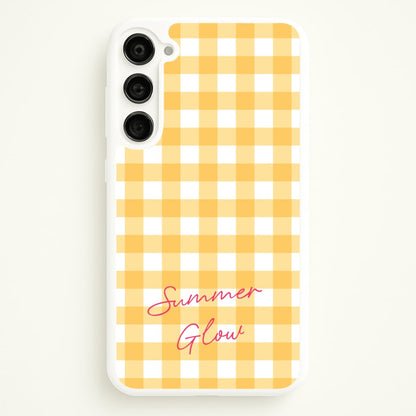 Tartan Summer Glow  - Hot Girl Summer Phone Case for Galaxy S23
