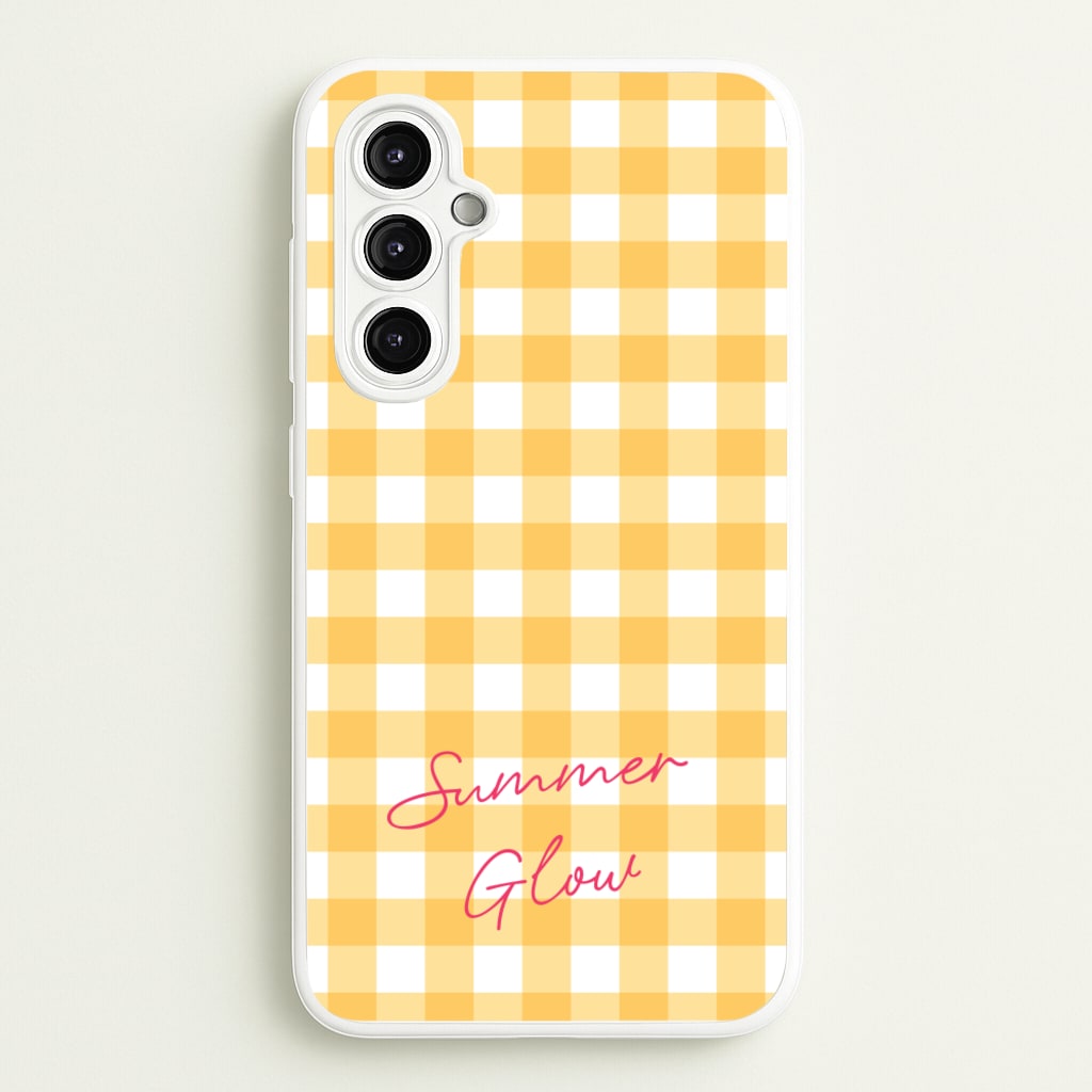 Tartan Summer Glow  - Hot Girl Summer Phone Case for Galaxy A14