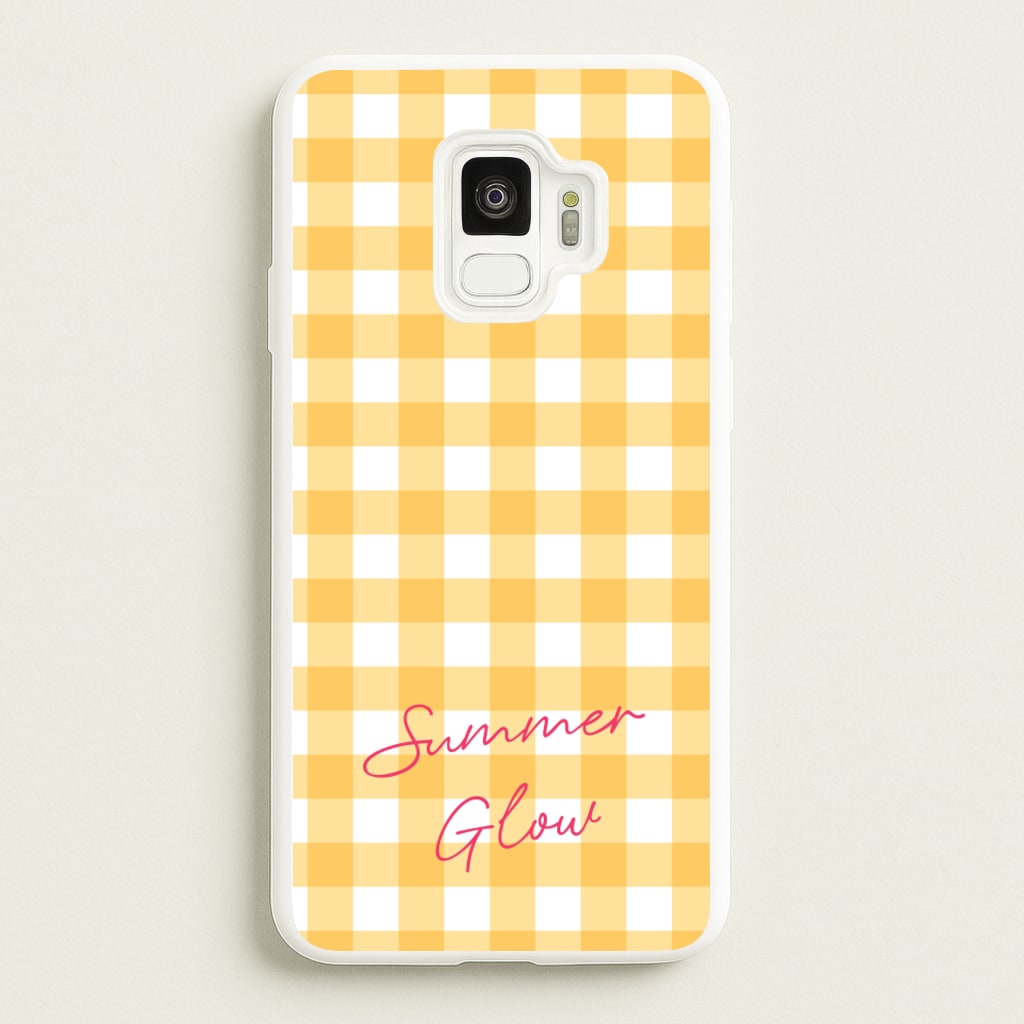 Tartan Summer Glow  - Hot Girl Summer Phone Case for Galaxy S9