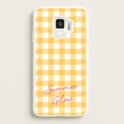 Tartan Summer Glow  - Hot Girl Summer Phone Case for Galaxy S9