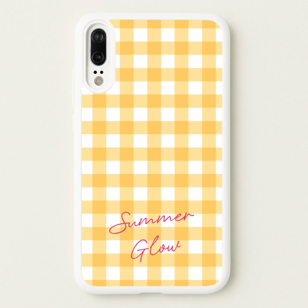 Tartan Summer Glow  - Hot Girl Summer Phone Case for Huawei P20