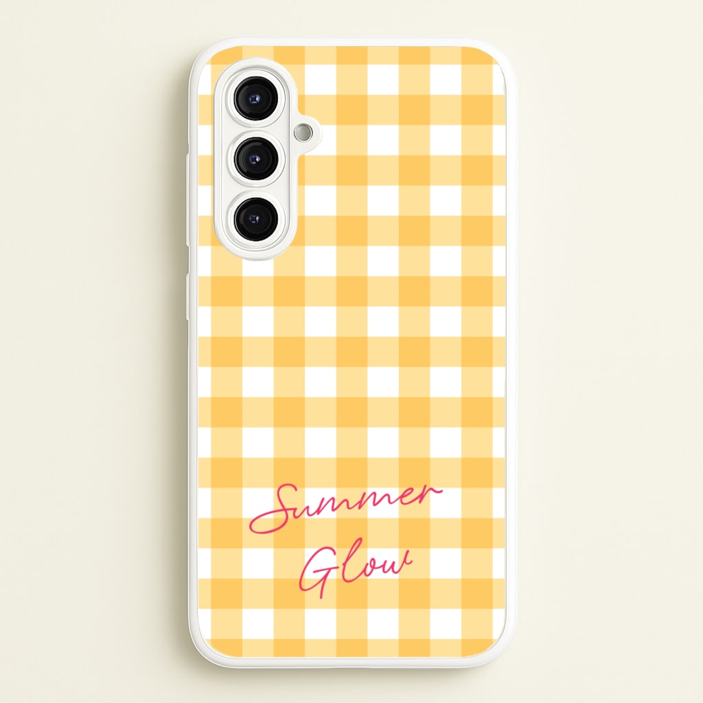 Tartan Summer Glow  - Hot Girl Summer Phone Case for Galaxy A16