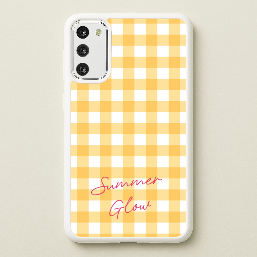 Tartan Summer Glow  - Hot Girl Summer Phone Case for Galaxy S20