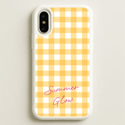 Tartan Summer Glow  - Hot Girl Summer Phone Case for iPhone X / XS