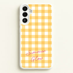 Tartan Summer Glow  - Hot Girl Summer Phone Case for Galaxy A36