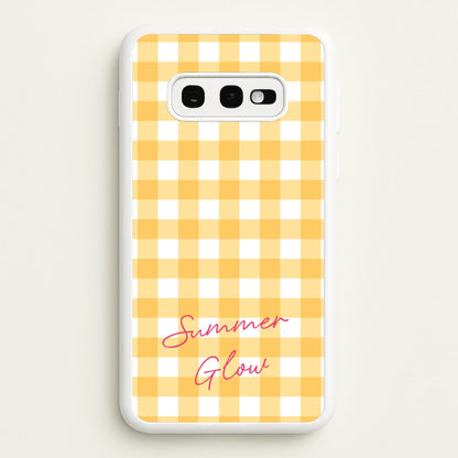 Tartan Summer Glow  - Hot Girl Summer Phone Case for Galaxy S10e