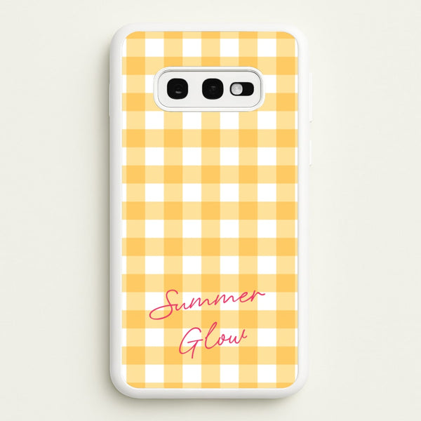 Tartan Summer Glow  - Hot Girl Summer Phone Case for Galaxy S10e