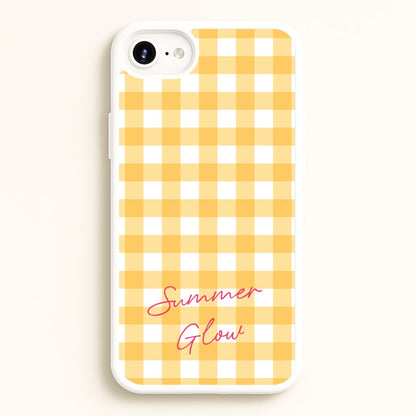Tartan Summer Glow  - Hot Girl Summer Phone Case for iPhone 6 / 7 / 8 / SE