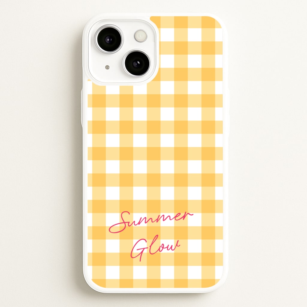 Tartan Summer Glow  - Hot Girl Summer Phone Case for iPhone 13 Mini